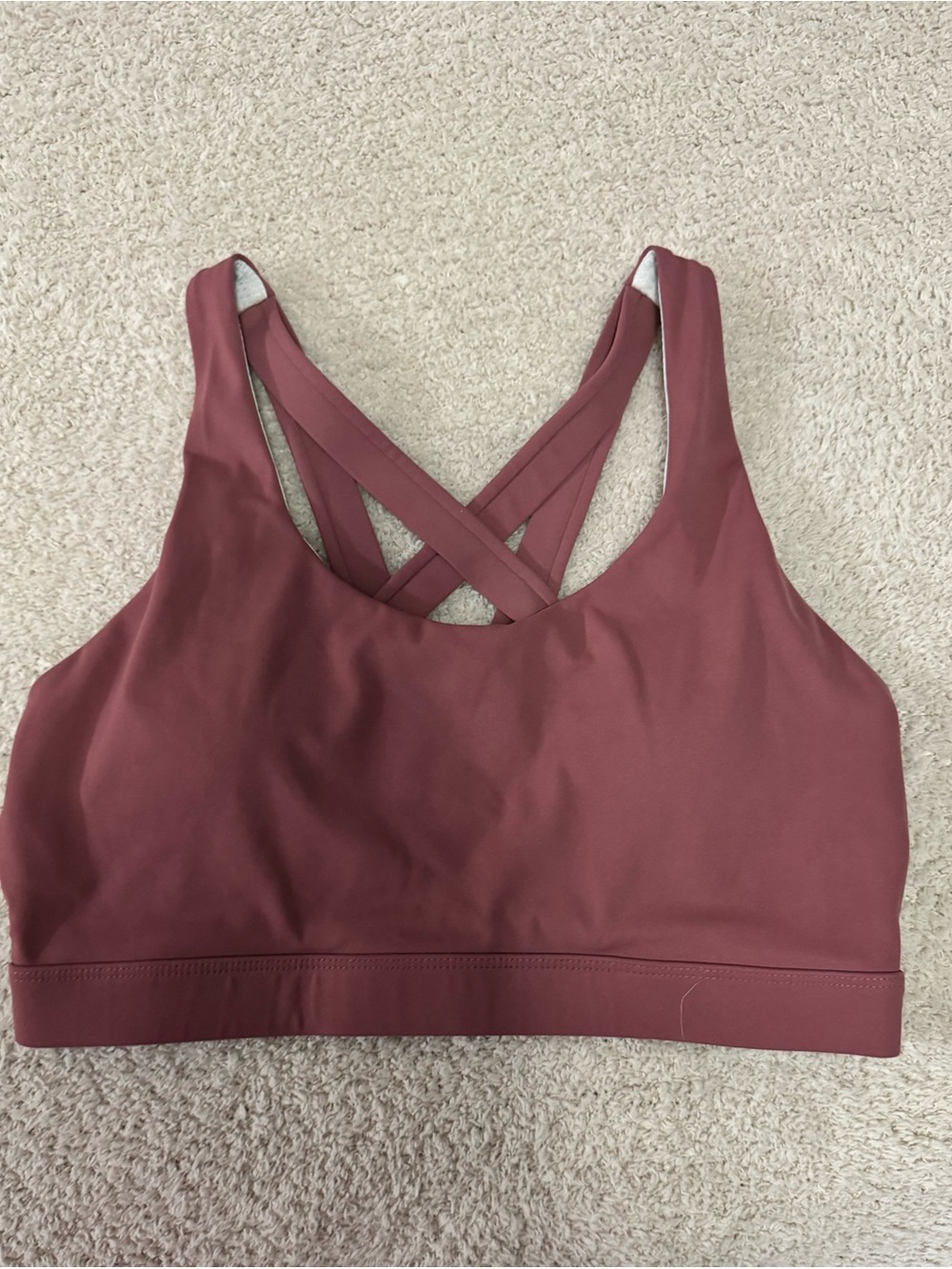 RUNNING GIRL Multi Strap Yoga Workout Bra Mesh Lining Size Small
